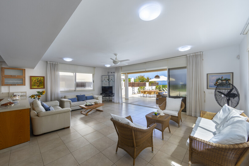 You and Your Family will Love this 5 Star Beachfront Villa, Protaras Villa 1536