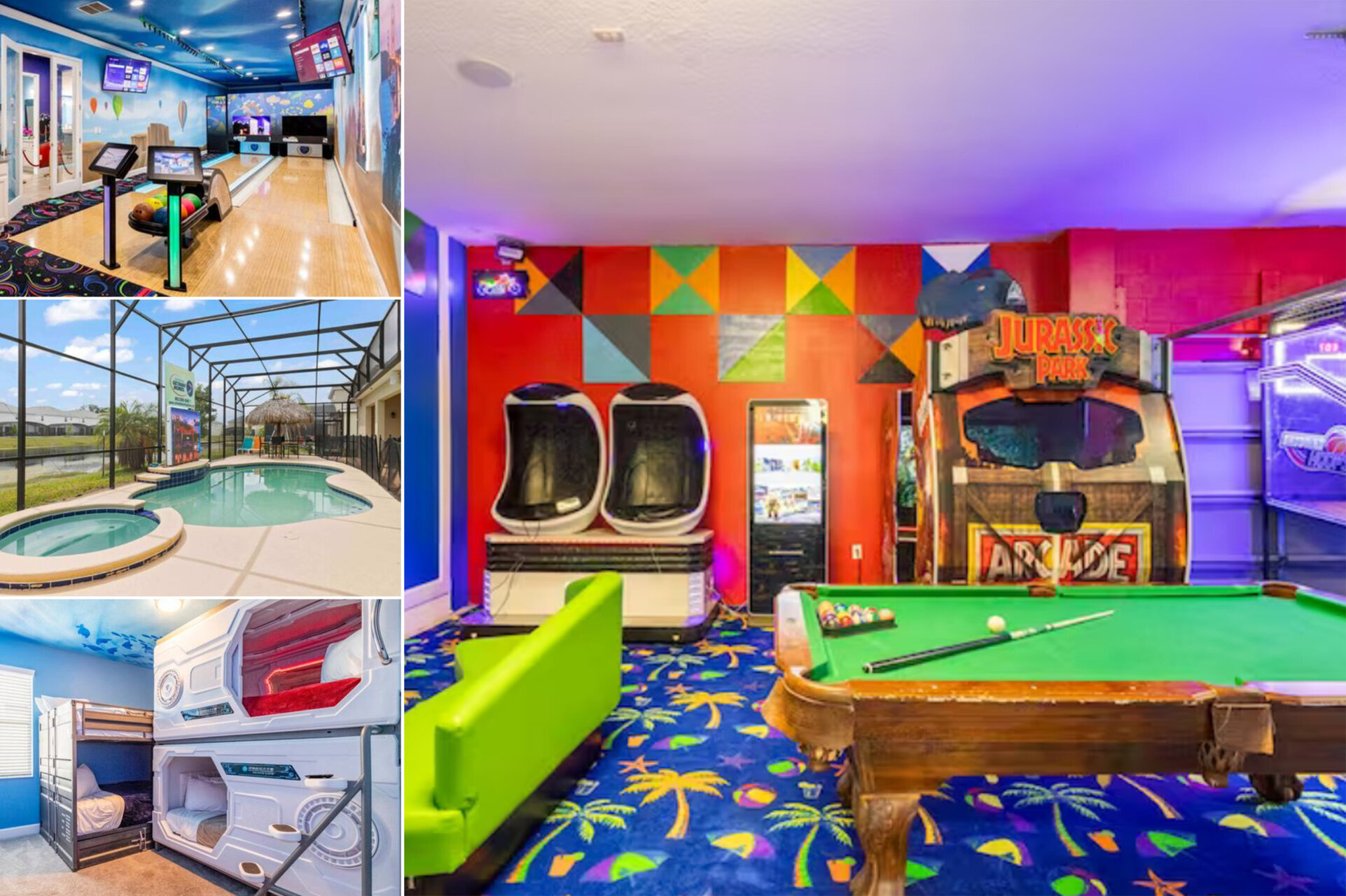 Exclusive Mansion with Large Private Pool on Veranda Palms,  Orlando Mansion 5378
