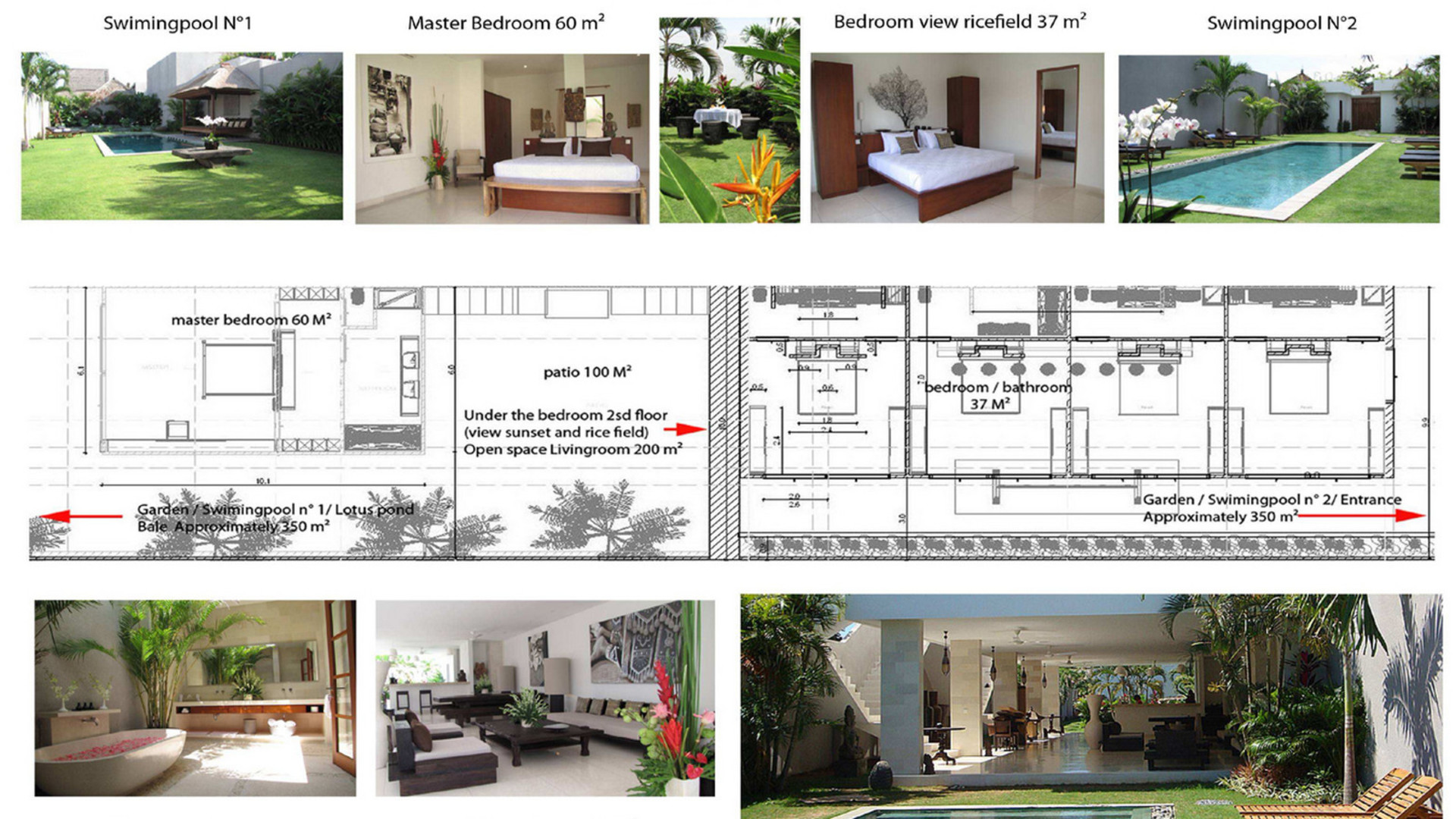 Amazing 5 Star Villa With 2 Relaxing Pools , Bali Villa 2136