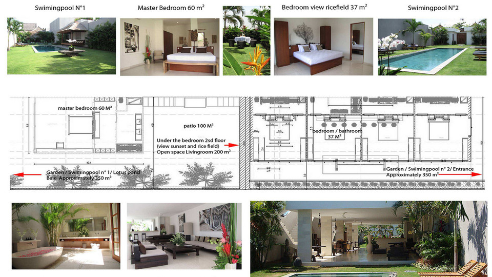 Amazing 5 Star Villa With 2 Relaxing Pools , Bali Villa 2136