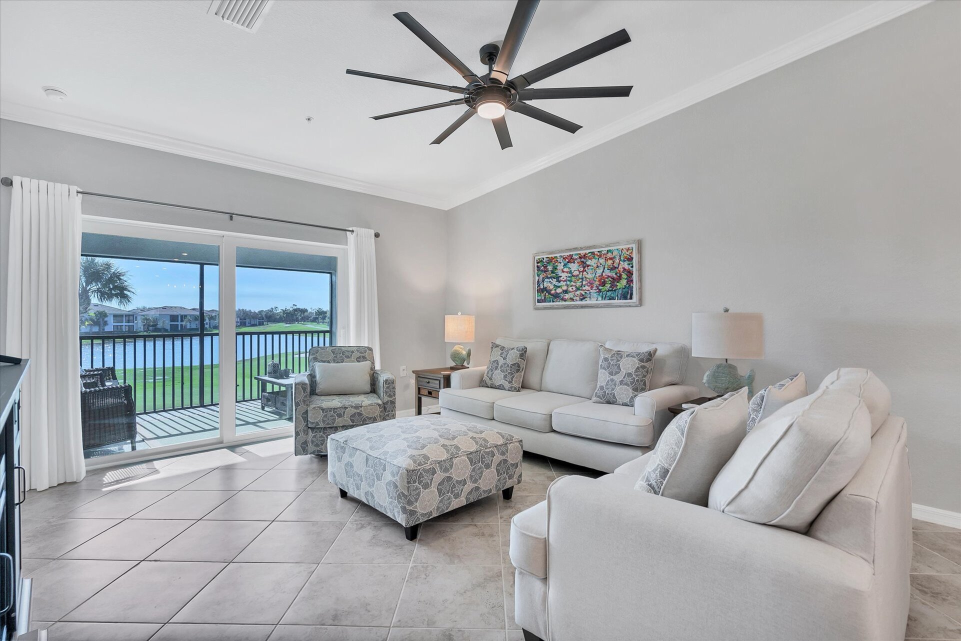 Comfortable seating in the living room