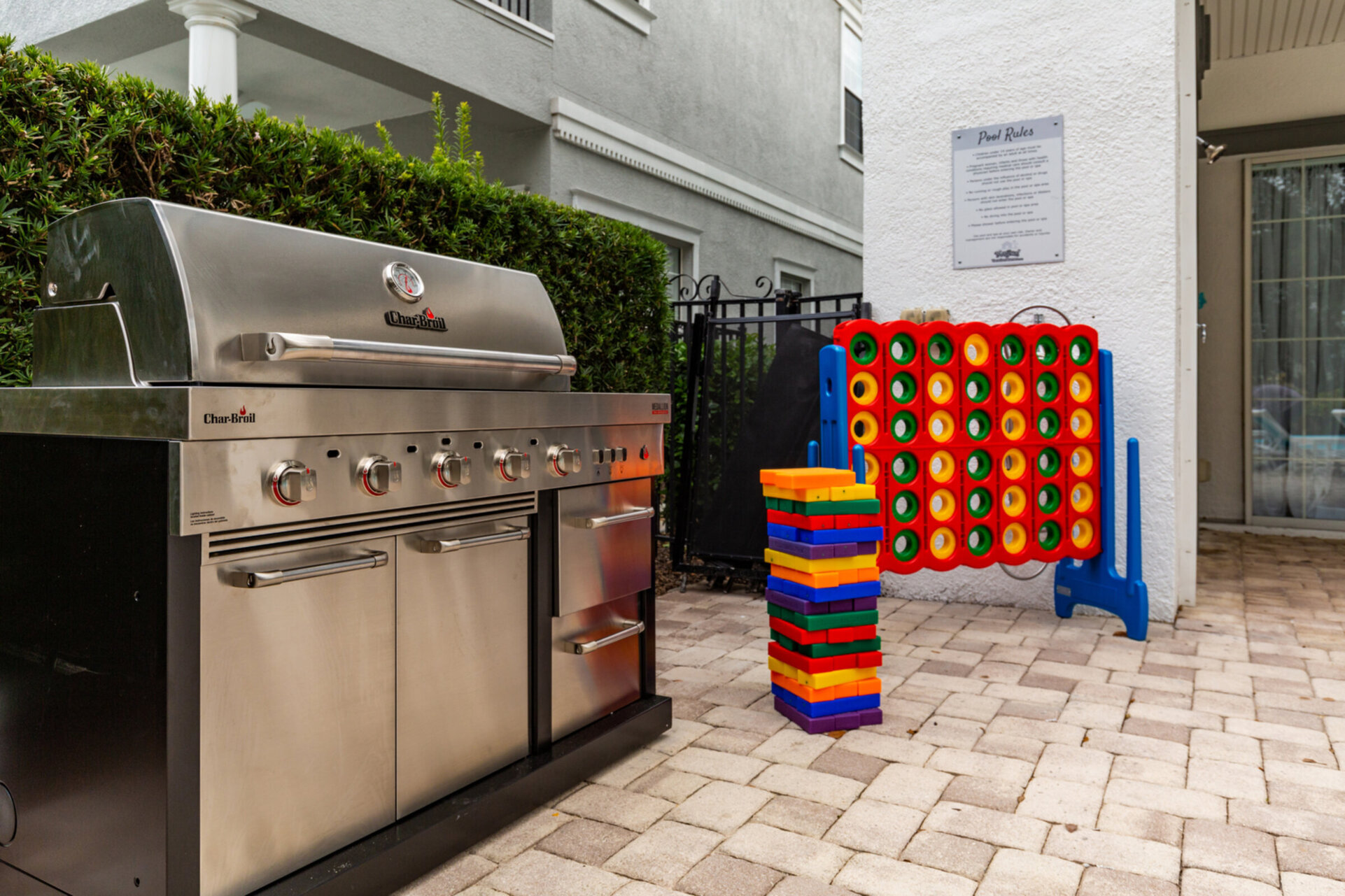 BBQ, play games, or swim in your own private pool