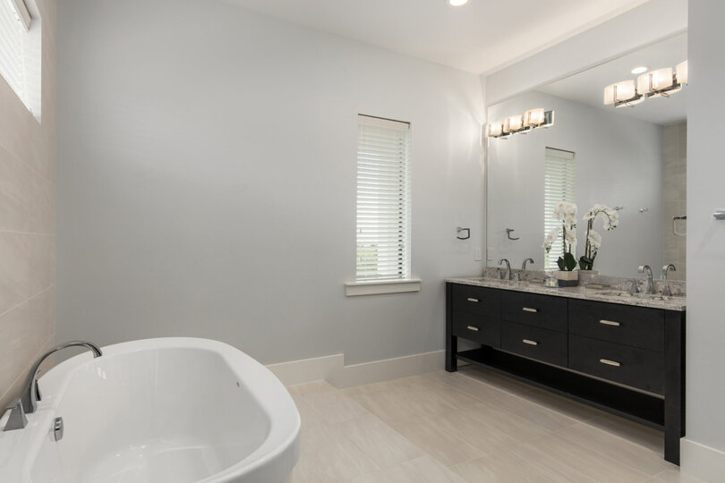This bathroom is spacious enough for any couple