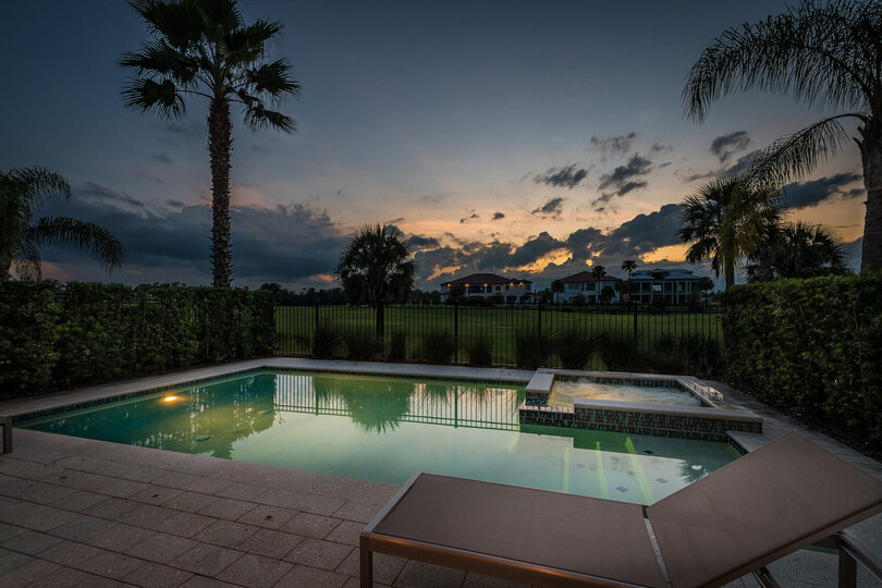 Magical evenings with view of the private golf course
