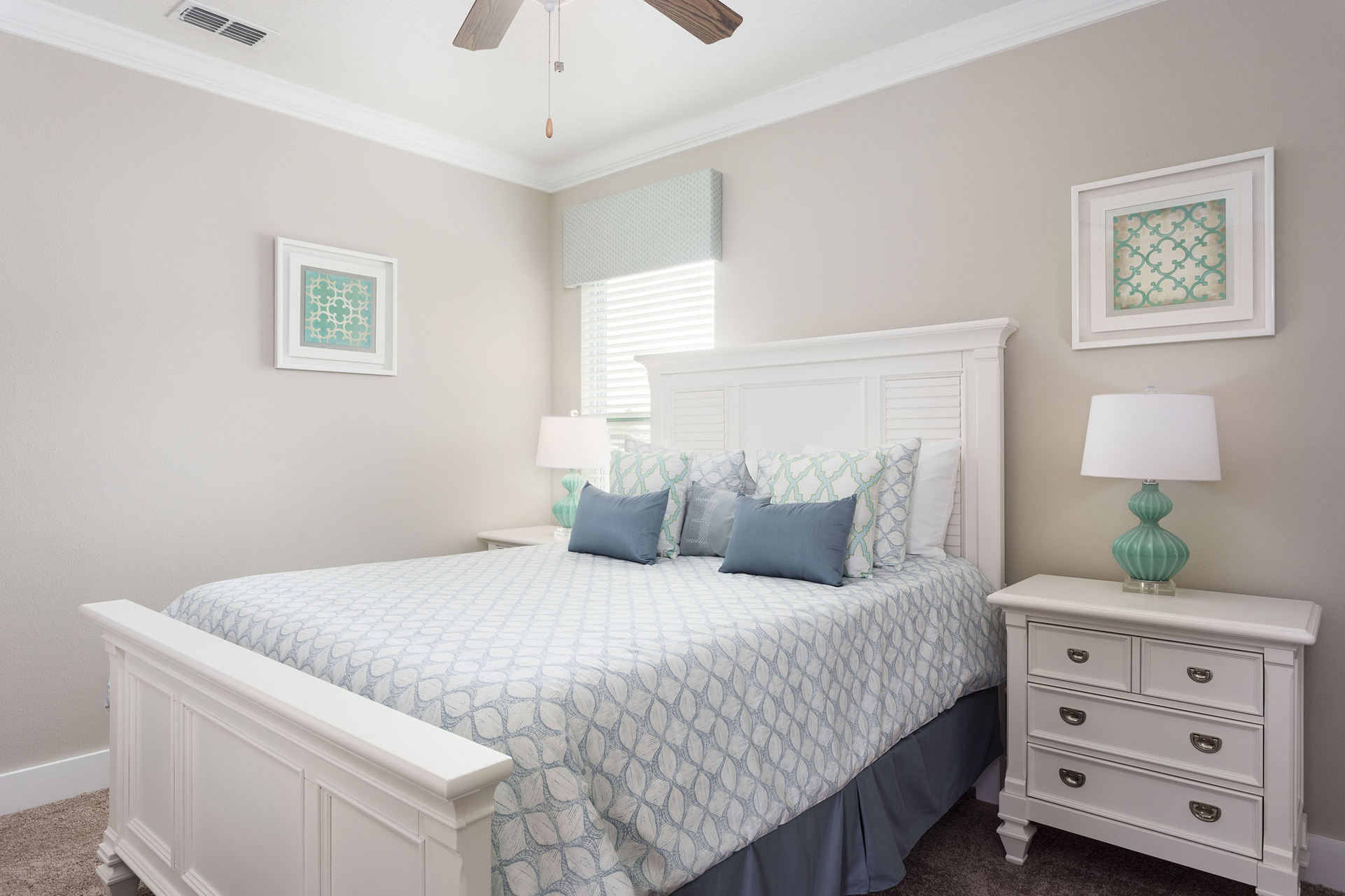 Bedroom 4 features a queen size bed