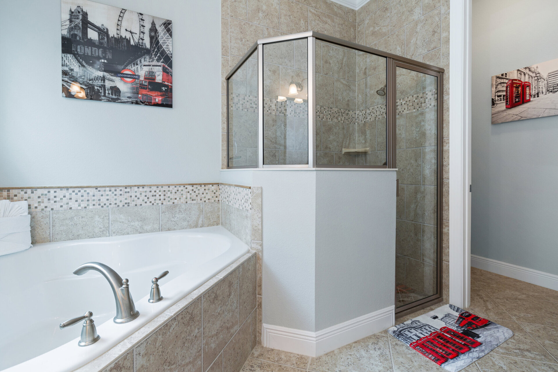 Shower or soak in your private bathroom