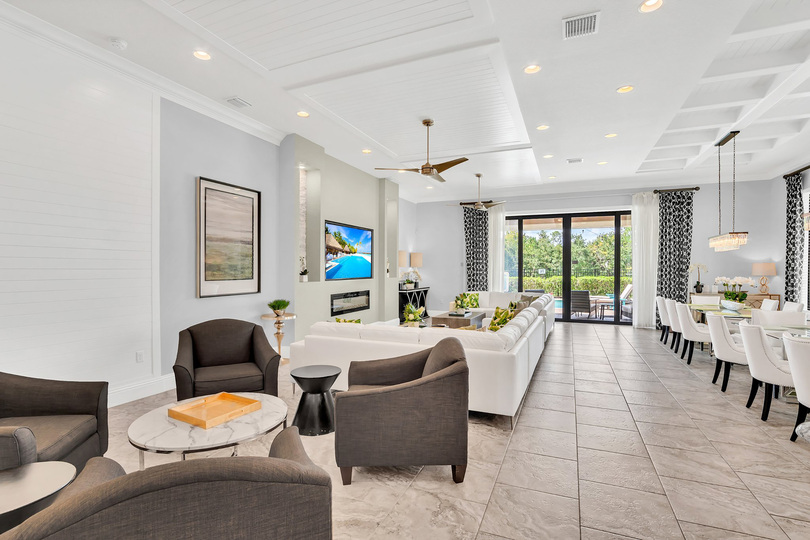 Comfortable seating area in the living room