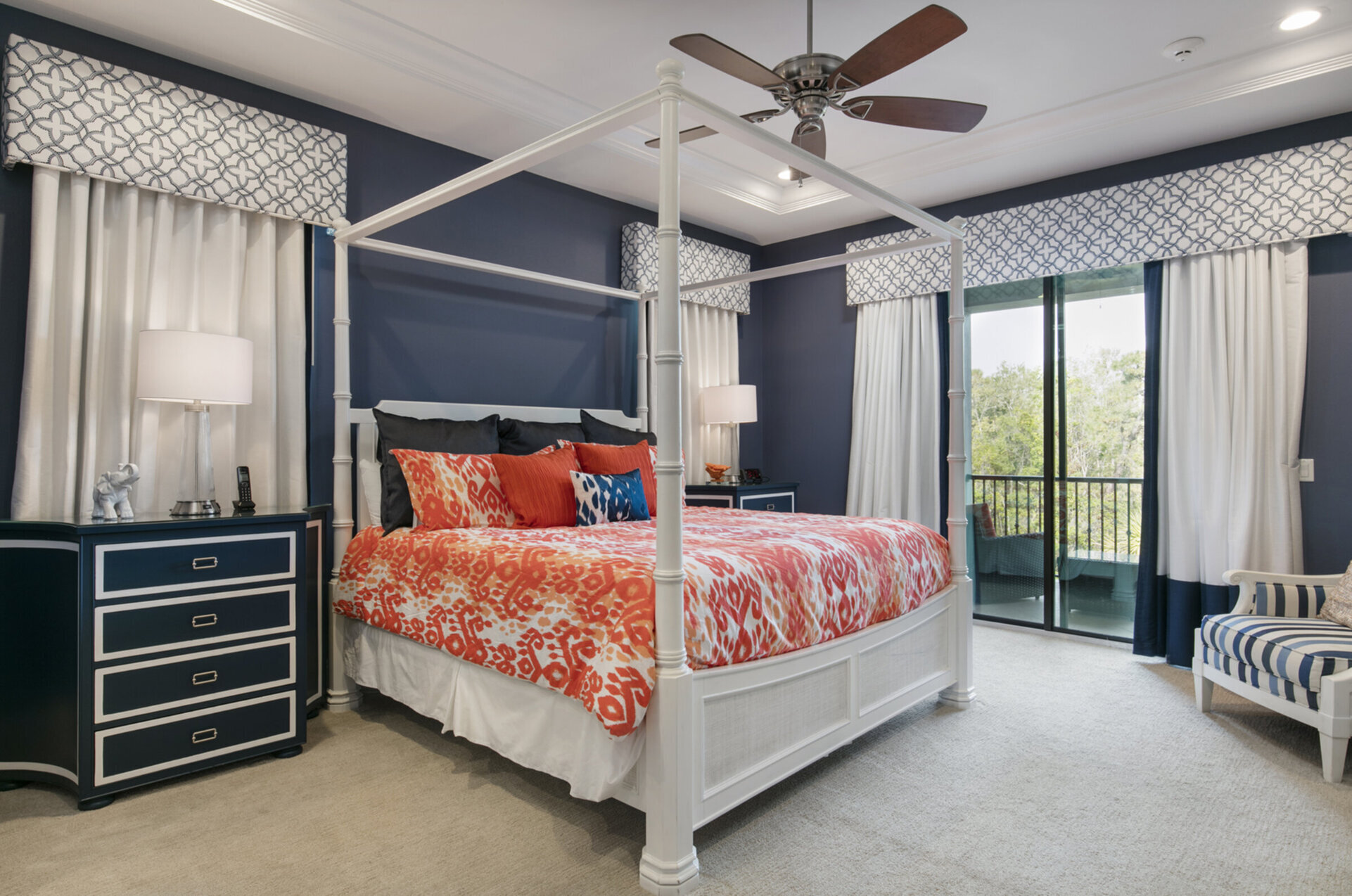 Master Suite 6 with access to patio balcony