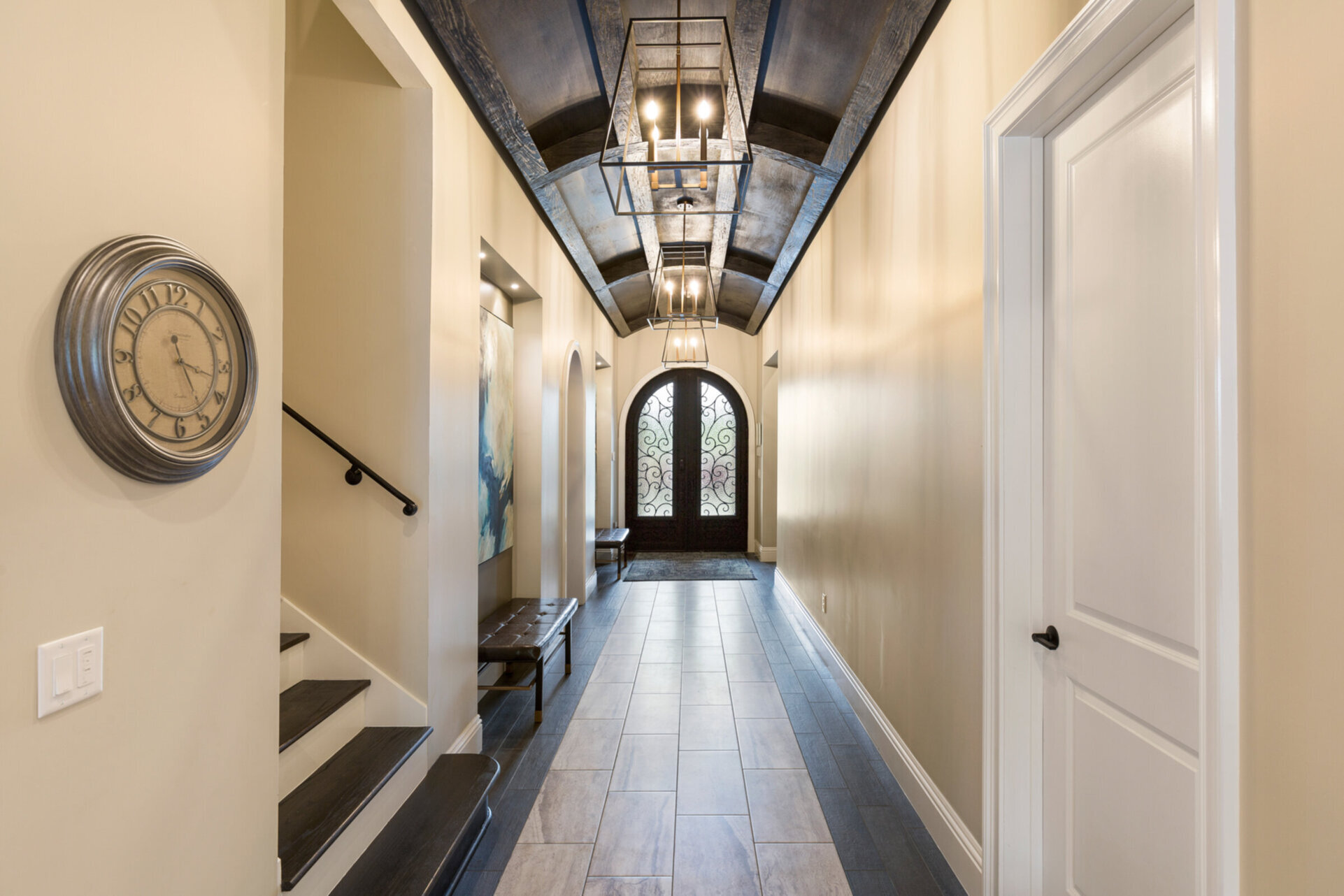 Be greeted by the foyer area