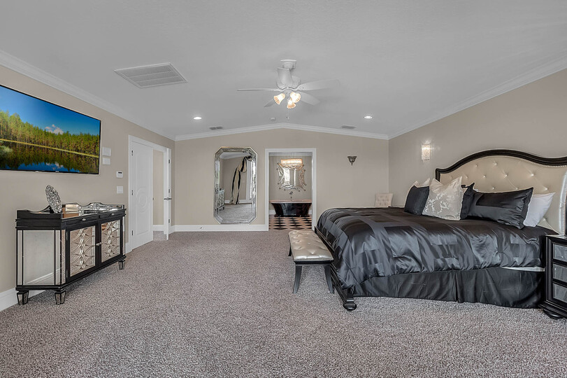 Relax in this lavish King suite