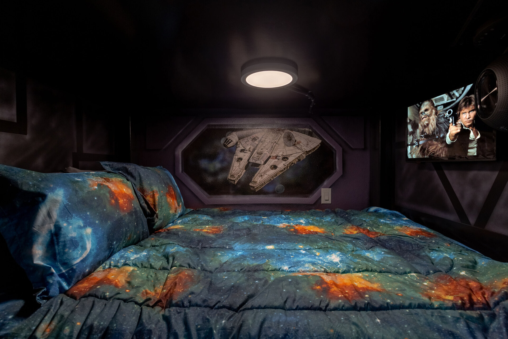 Kids will sleep peacefully in the comfortable bedding
