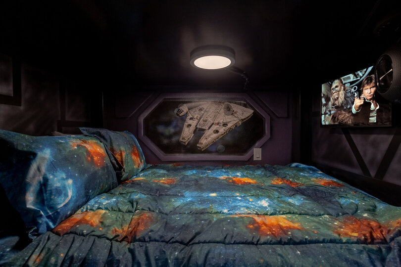 Kids will sleep peacefully in the comfortable bedding