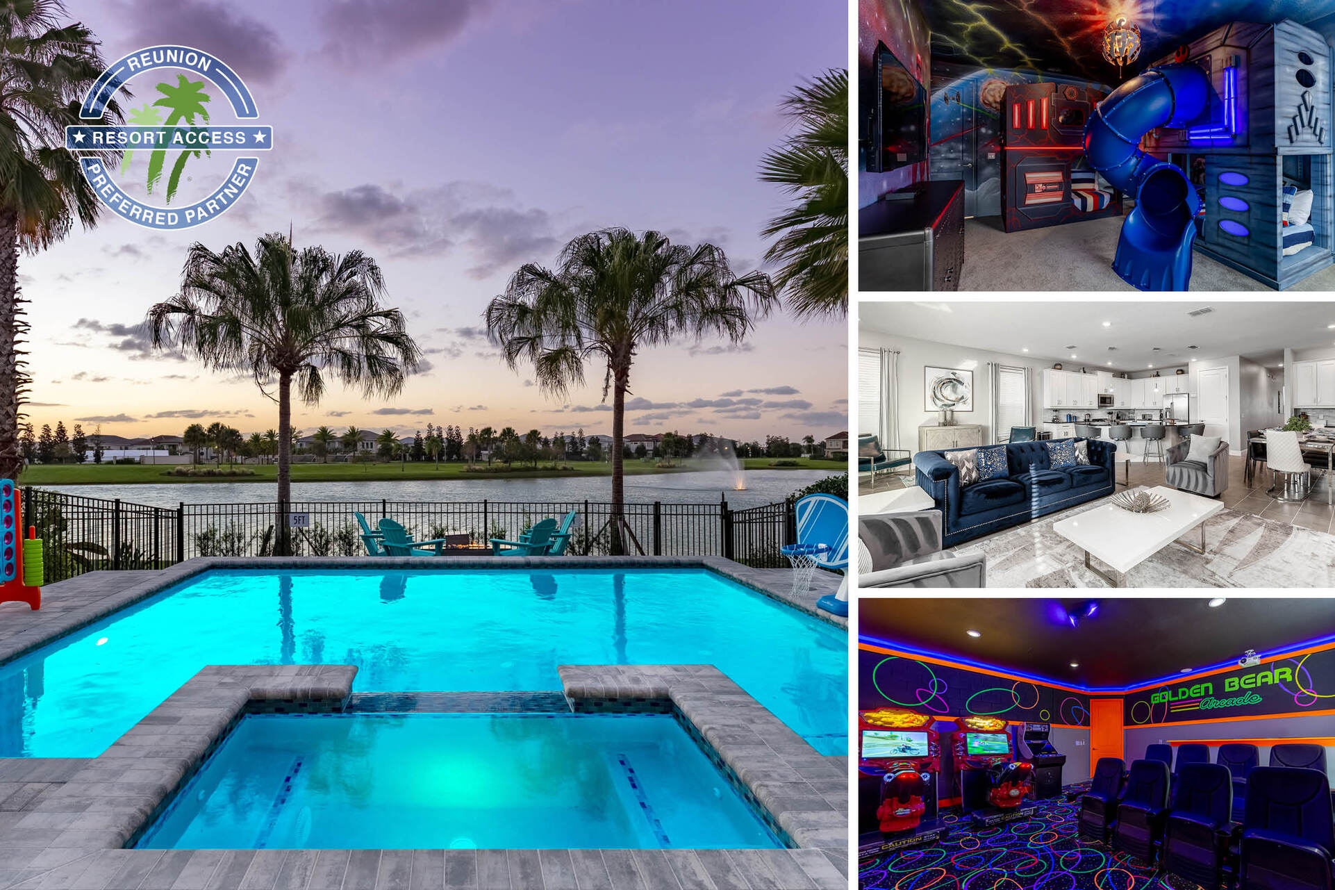 Welcome to Signature Golden Villa, a brand new 6 bedroom  villa with custom-built kids bedrooms, movie theater, and luxury furnishings | PHOTOS TAKEN: December 2020