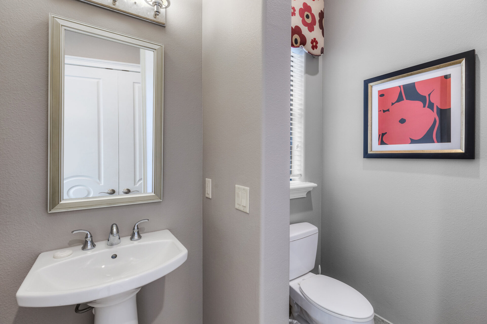 Half bath near the pool area