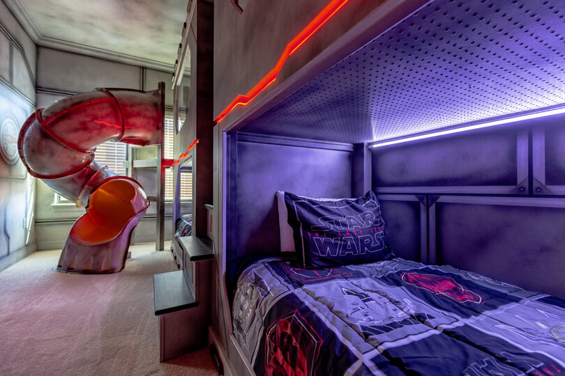 LED strip lighting in the beds