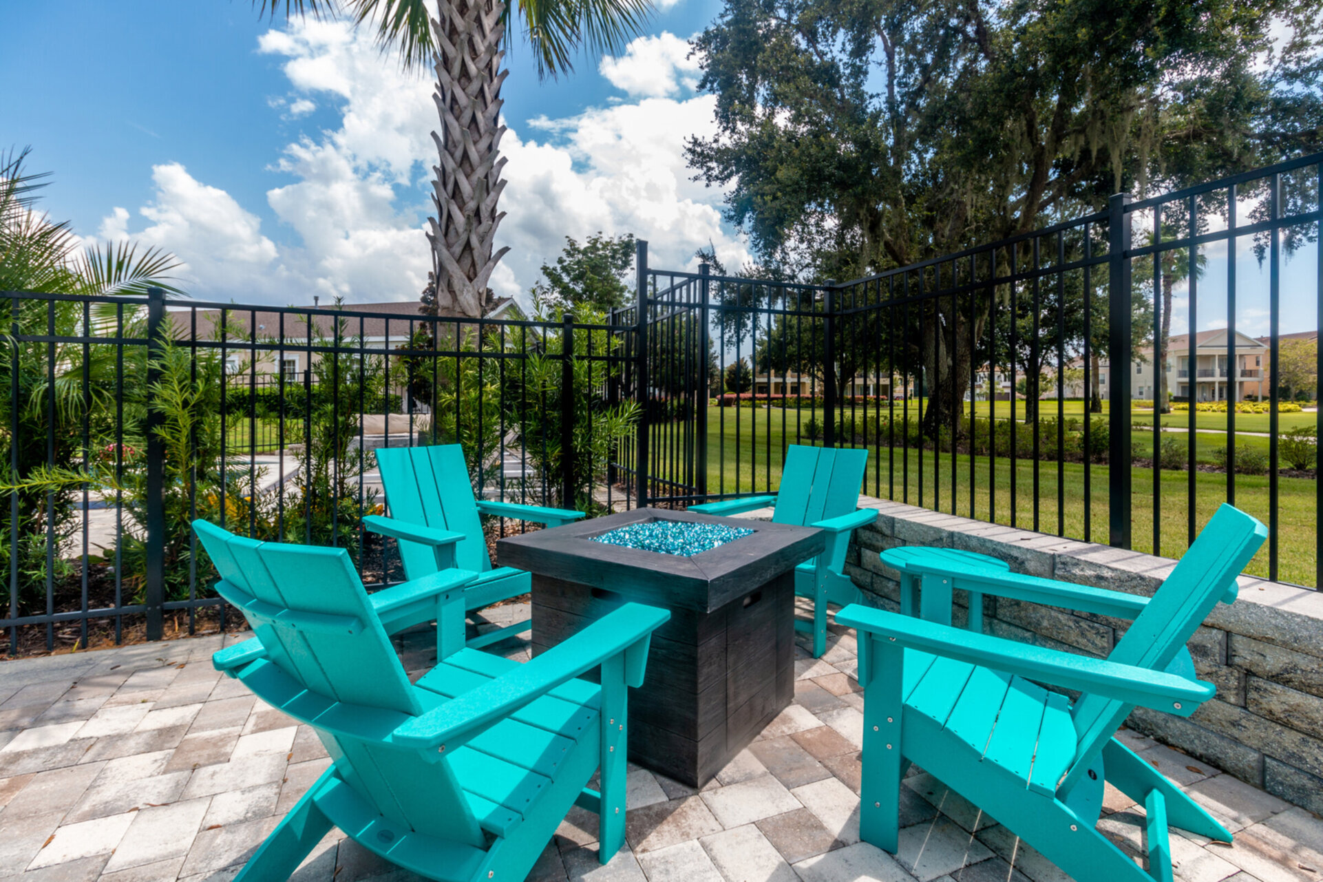 Sit by the fire pit at any time