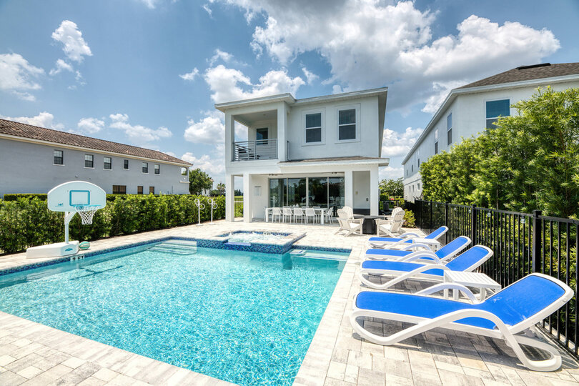 Cool off with a swim in your private pool