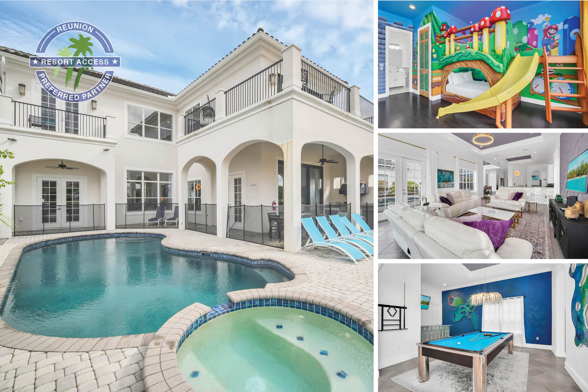 Vacationers Delight is a 5 bedroom, 5.5 bathroom home located in the prime location of Reunion Resort! | Photos taken: January 2024