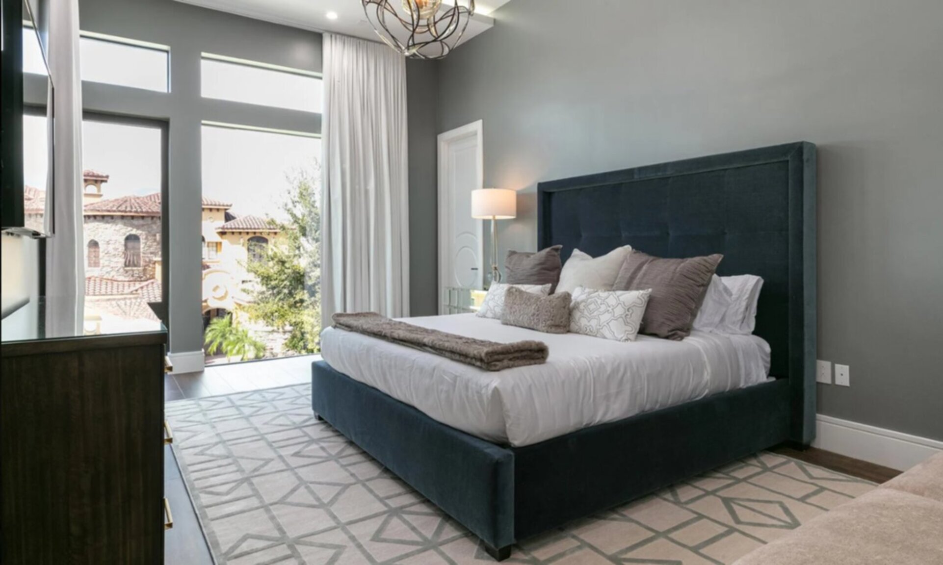 Bedroom 5 With King Size Bed, Loveseat, and 60 inch TV