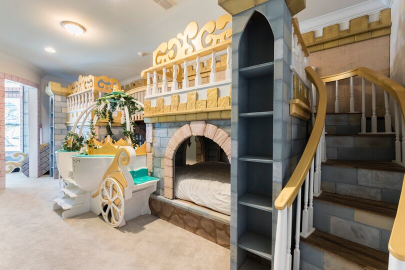This custom built themed bedroom is perfect for princesses