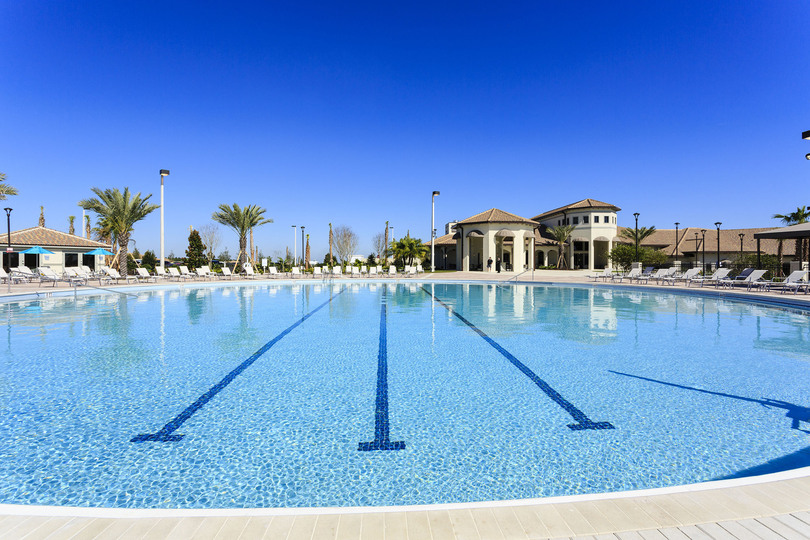 Lounge by this fantastic pool and spend the day in a private cabana. Champions Gate resort has everything you need