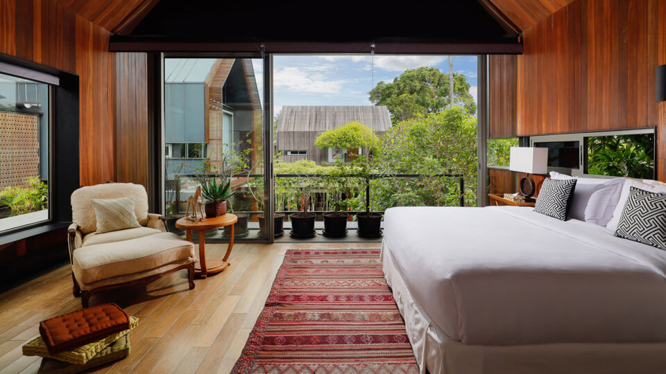 Restful master bedroom west