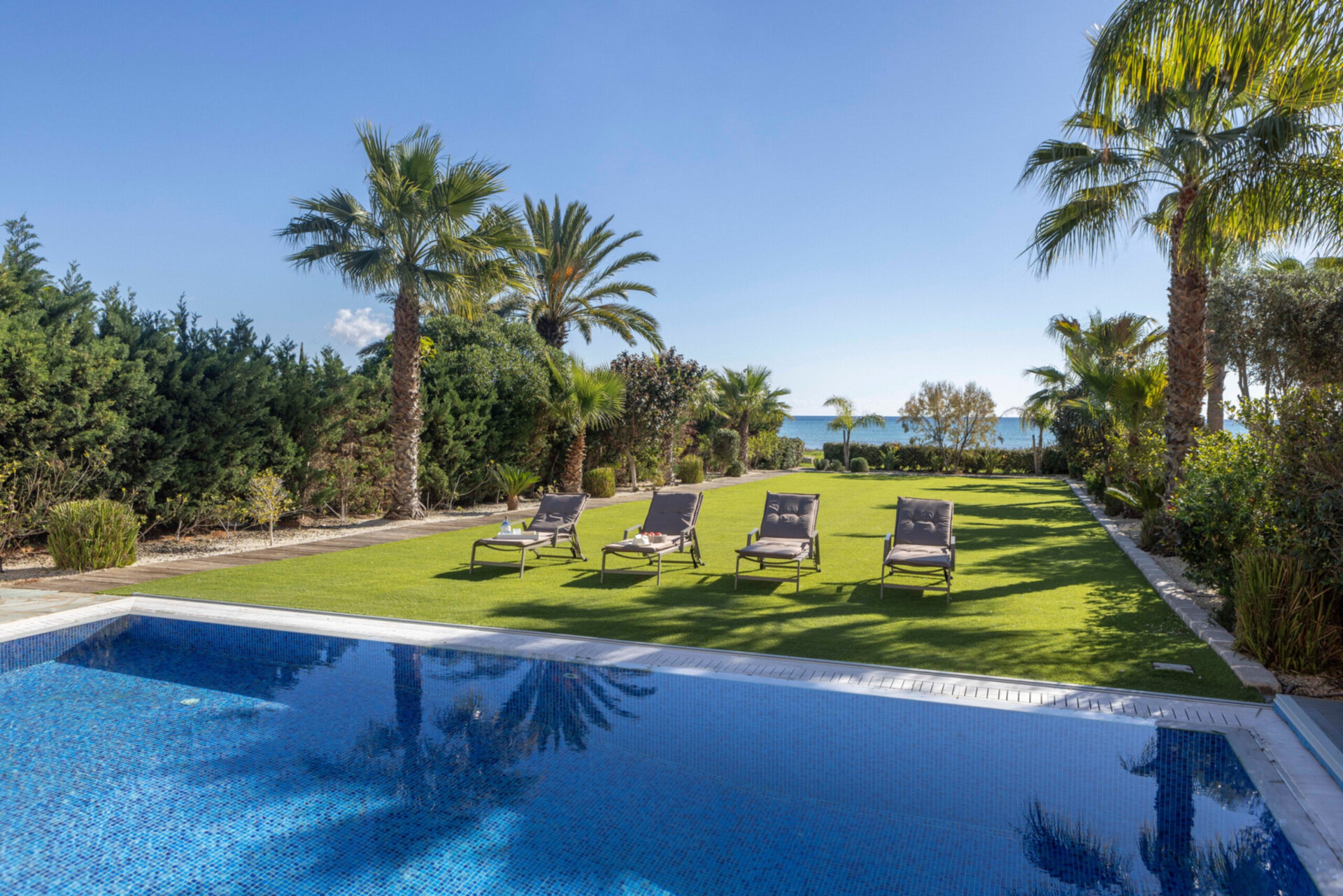 5 Star Villa Ayia Napa Ionion Seafront - Luxury Beachfront Escape