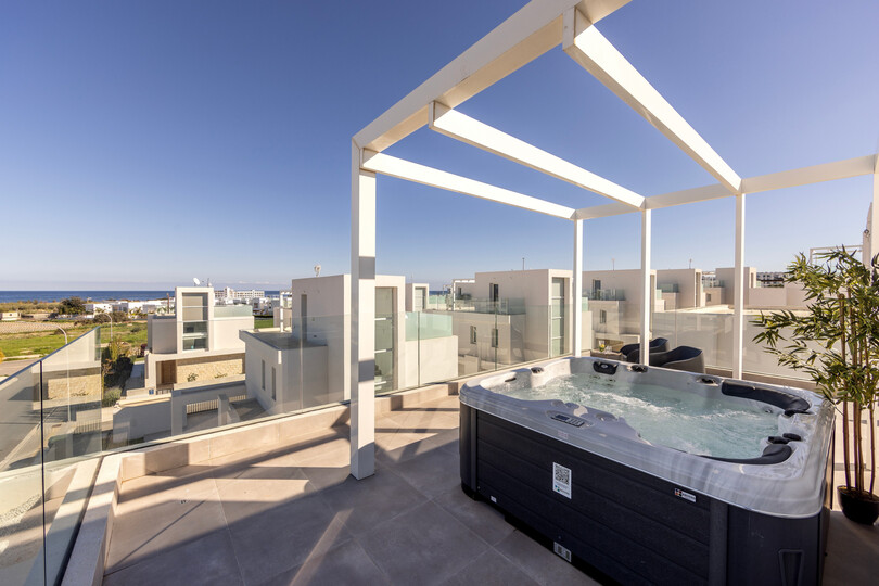 5 Star Villa Protaras Bay View Villa - Panoramic Sea View Retreat.