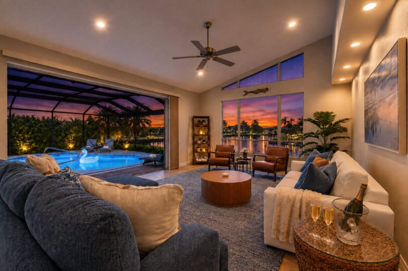Beautiful 3 bedroom, 2 bathroom waterfront home with private pool in Punta Gorda, FL