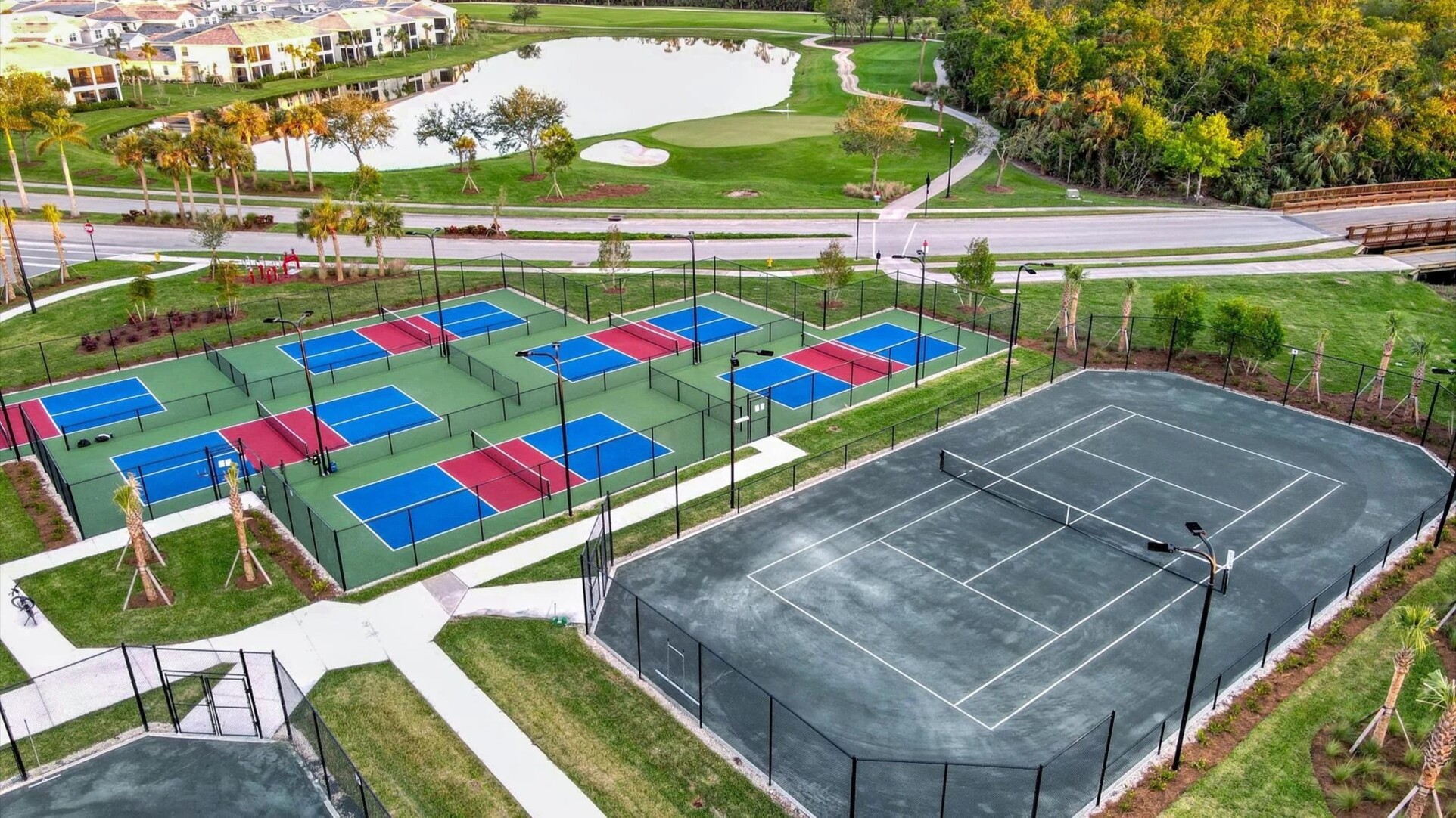Heritage Landing clubhouse multiple sports courts