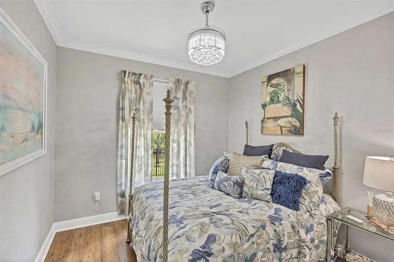 Guest bedroom 2 with queen bed and 40" Smart TV