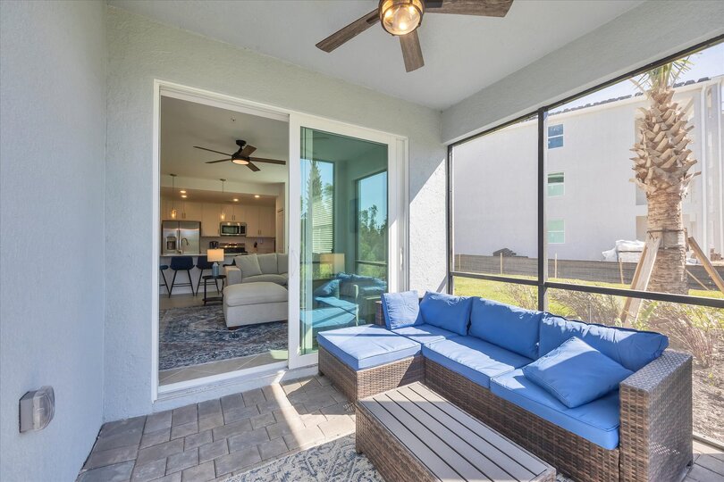 Patio overlooking nature preserve