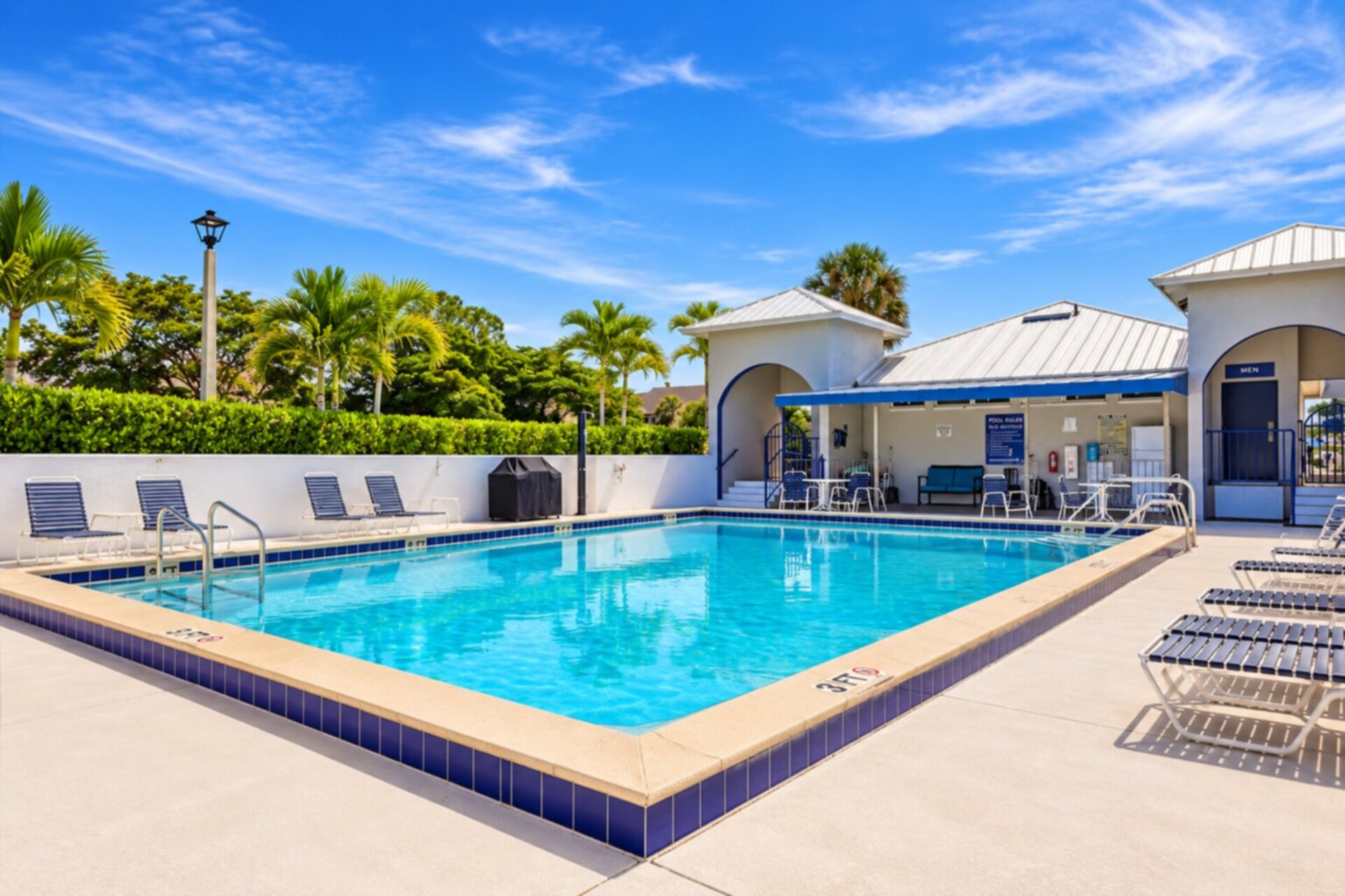 Heated community pool